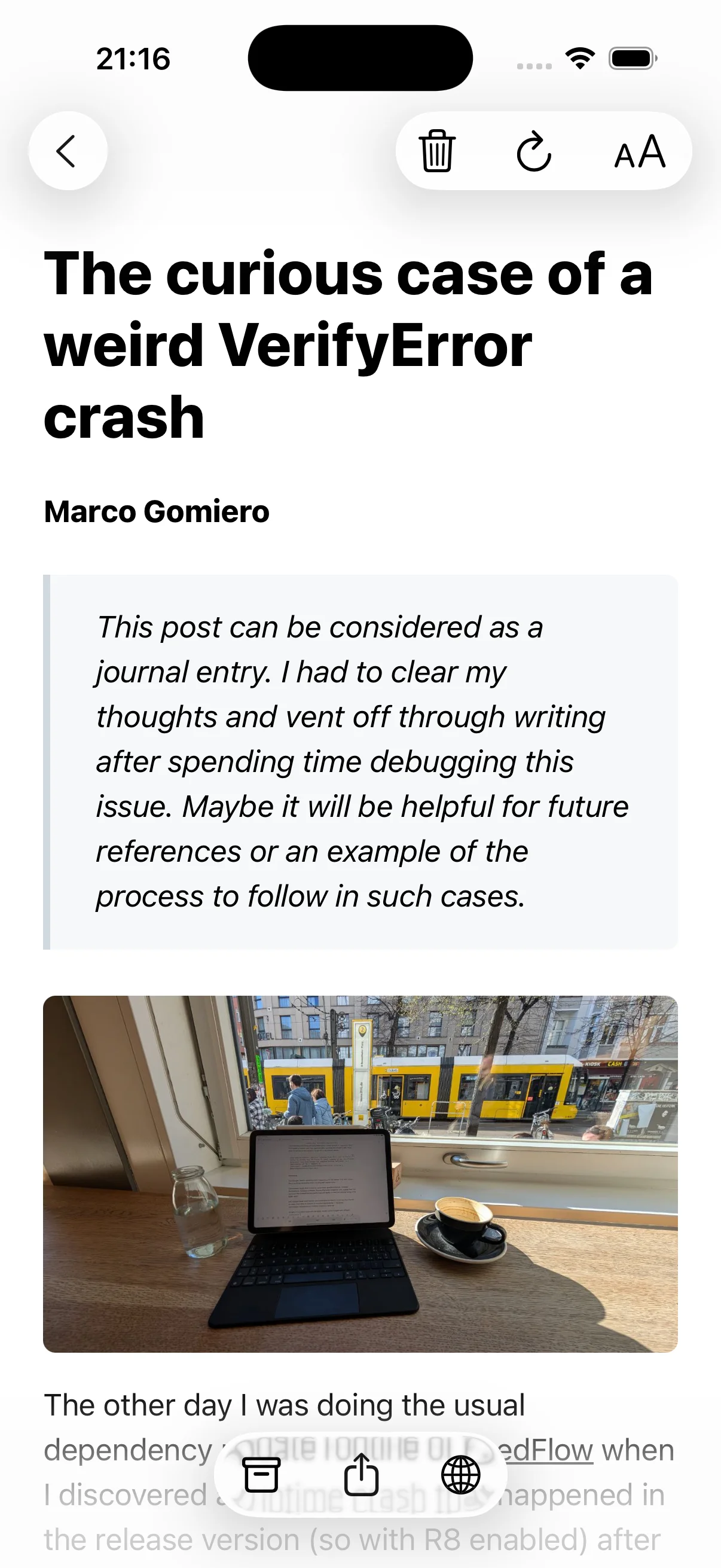 ReaderFlow iOS Reader Mode